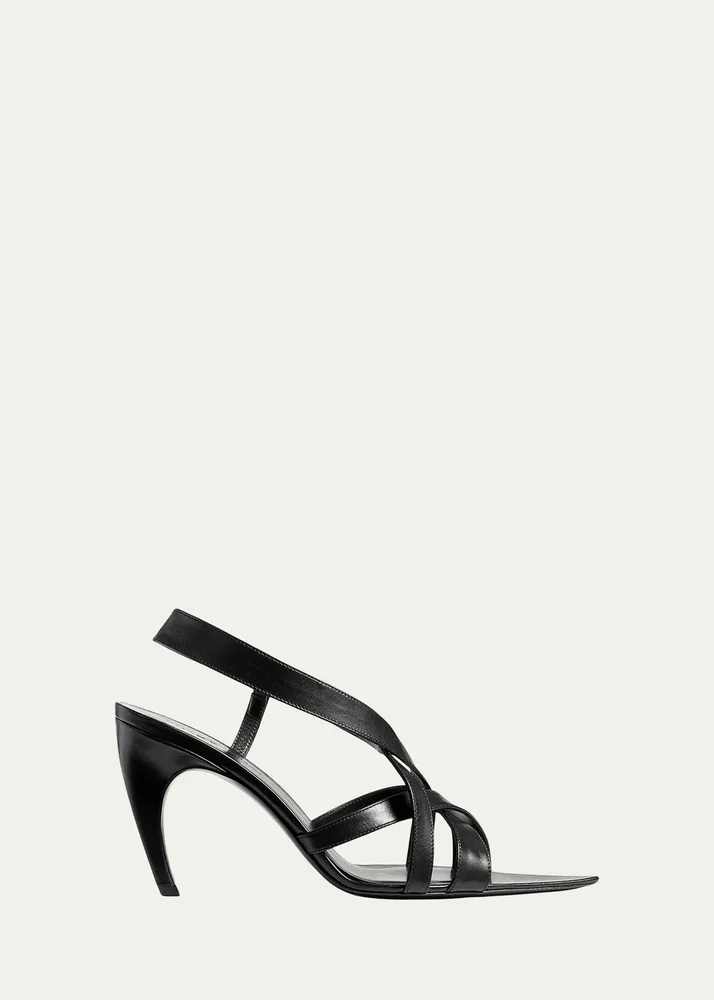 Sadie 85MM Multi-Strap Leather Sandals