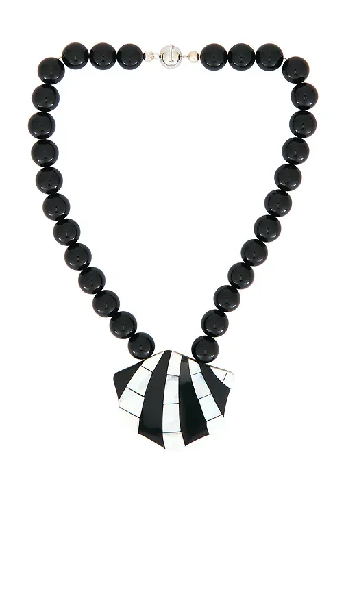 The Rose Quartz Rio Rhinestone Necklace- Silver