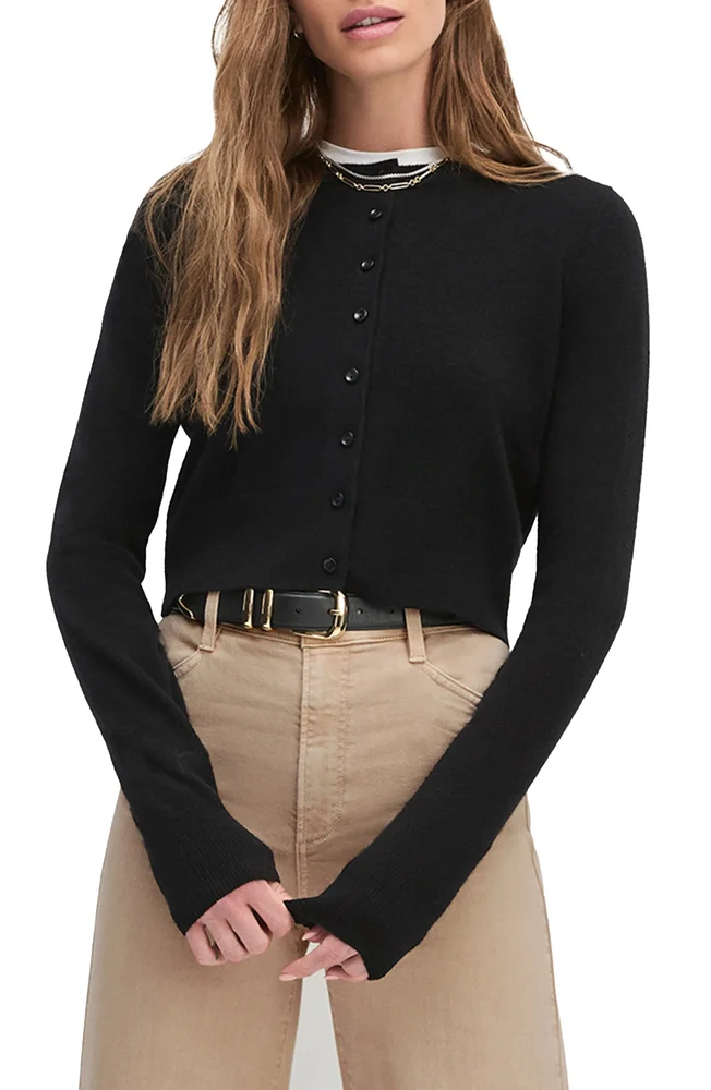 Rebecca Crop Cashmere Cardigan