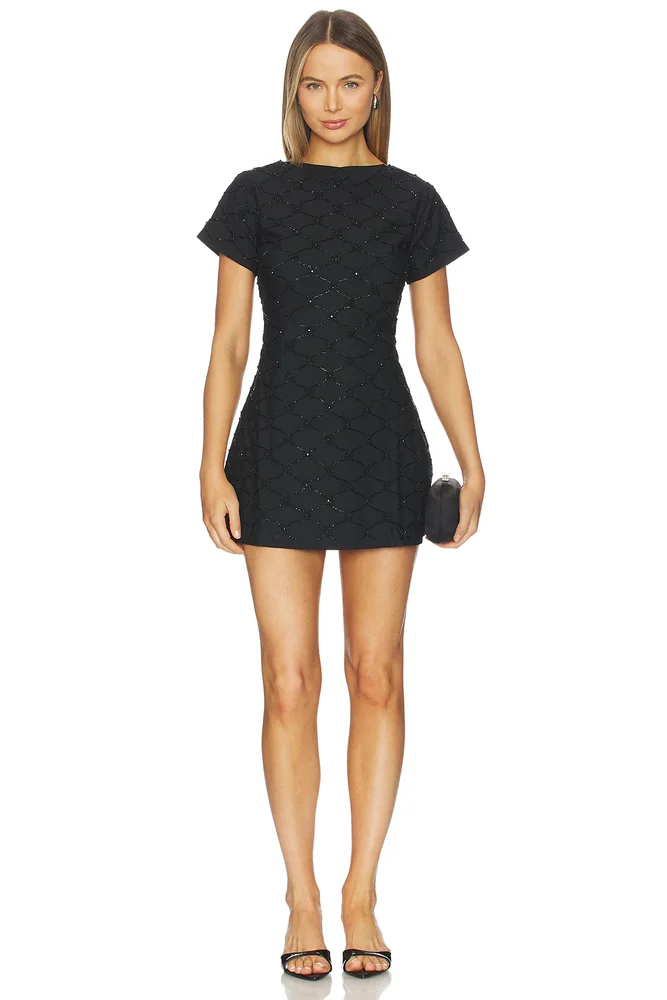 Mathilde Hand Beaded Mini Dress