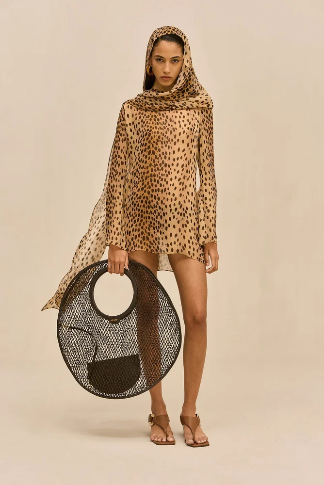 BEAUX COVER UP DRESS - CHEETAH