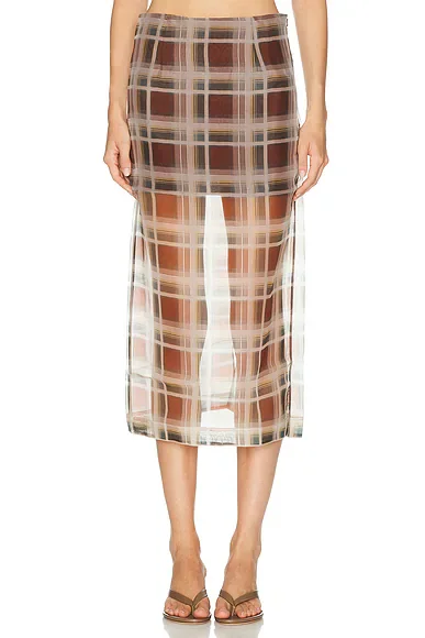The Plaid Organza Skirt