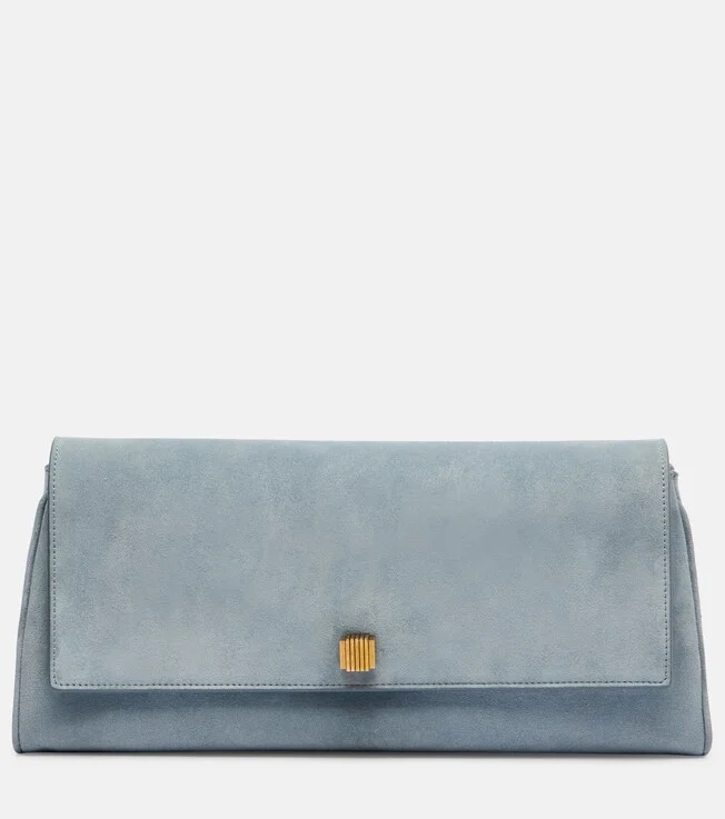 Audrey suede clutch
