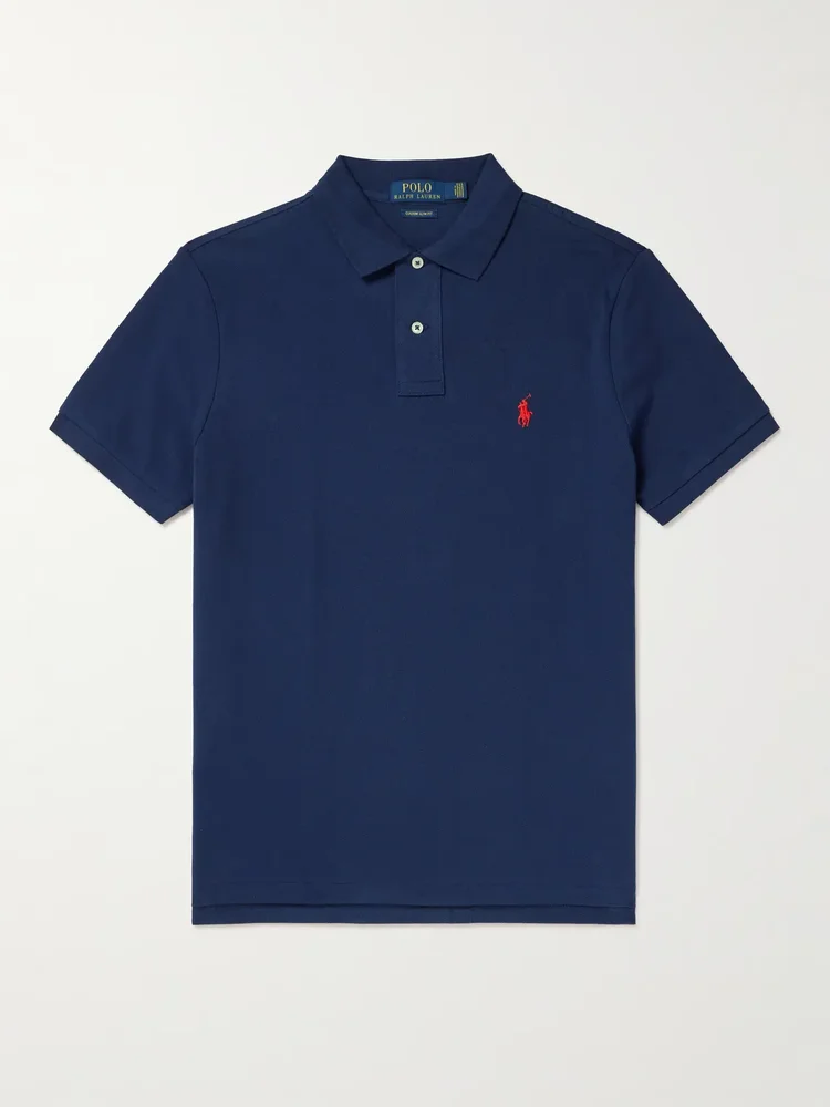 Slim-Fit Cotton-Piqué Polo Shirt