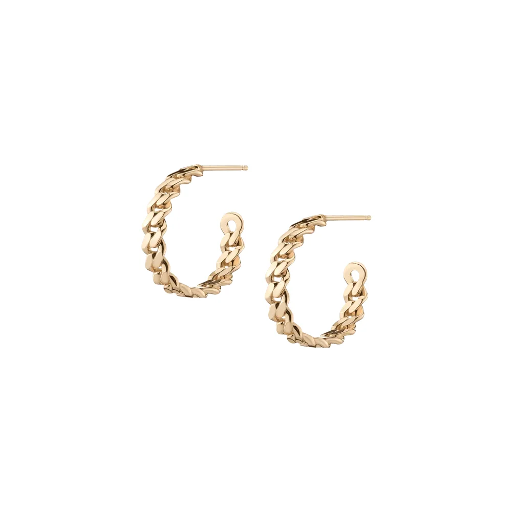 Love Me Knot Gold Hoop Earrings