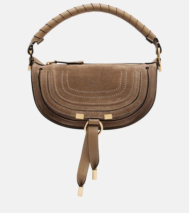 Marcie Mini suede shoulder bag