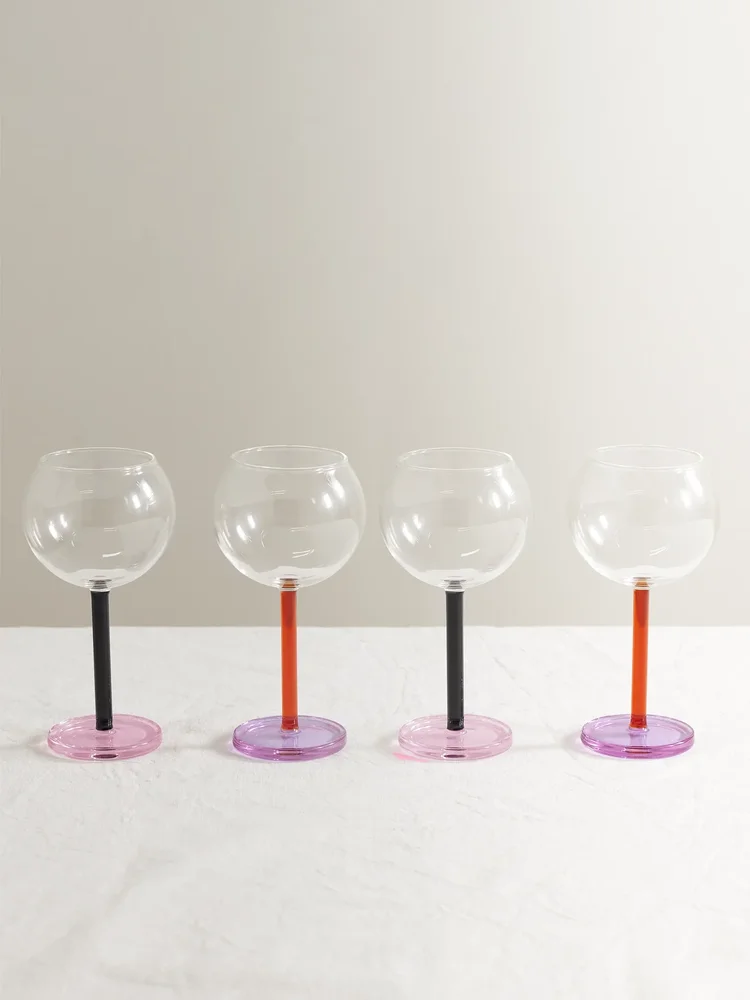 Bilboquet set of four wine glasses