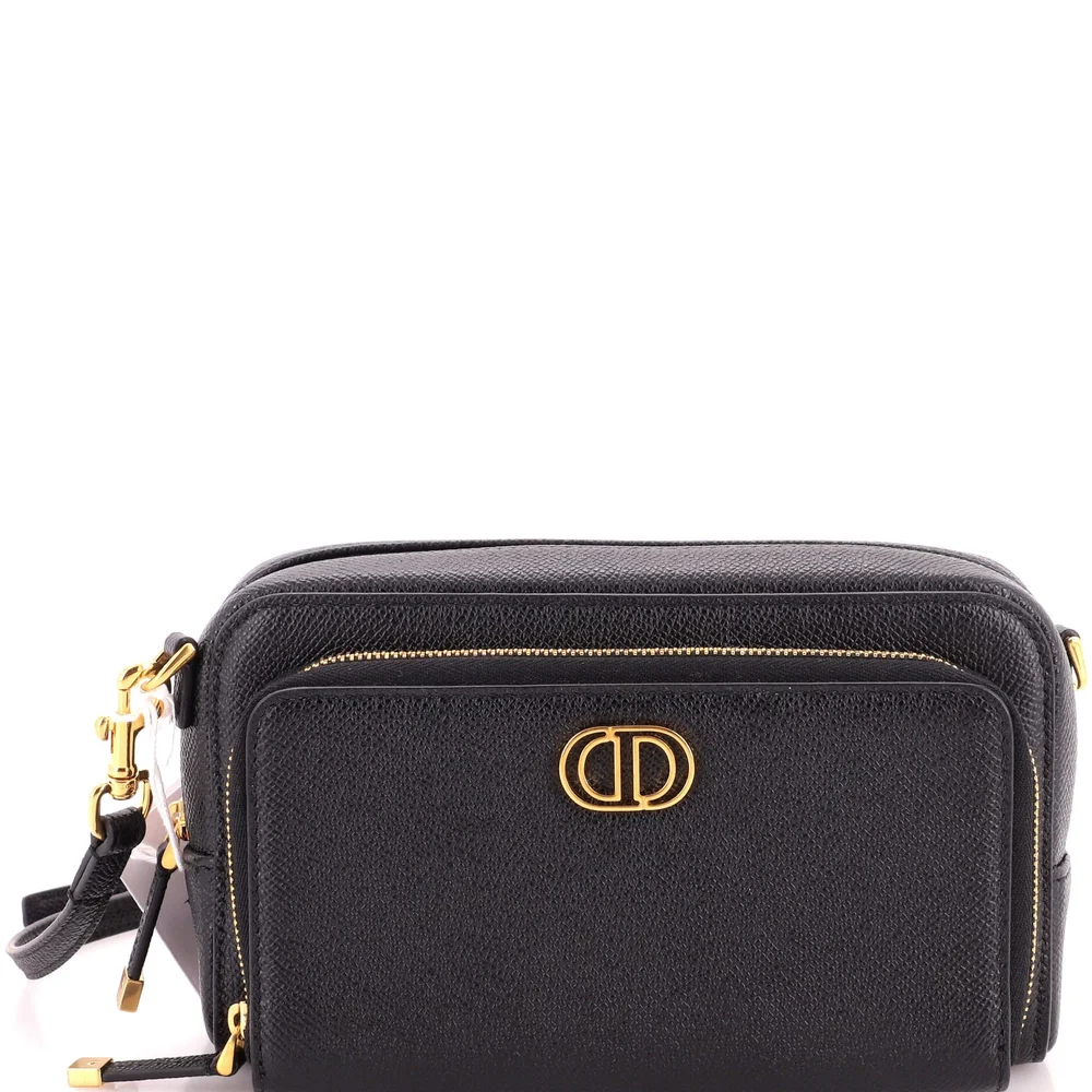 Pre-Owned Caro Double Pouch Crossbody Bag Leather