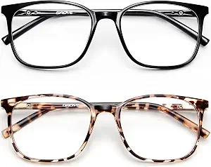 Ultralight Blue Light Glasses for Women - Computer Protection Glasses for All Day Comfort - Anti UV Glare & Eyestrain