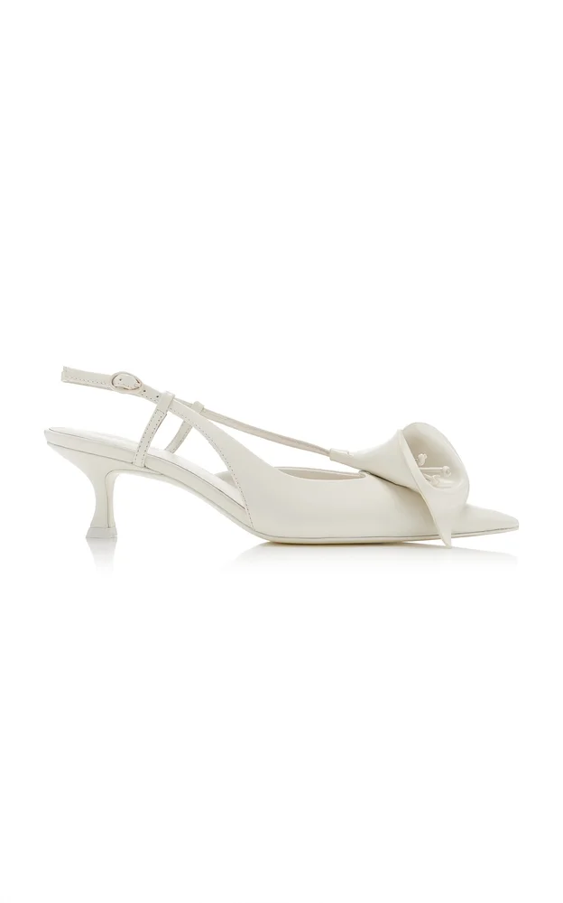 Calla Leather Slingback Pumps