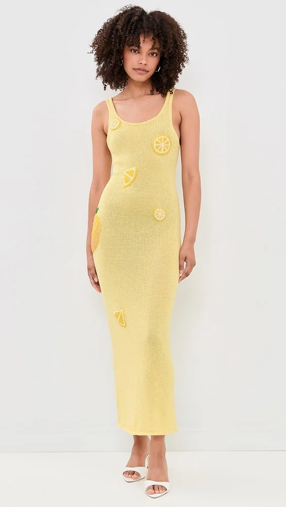 Citron Knit Tank Dress