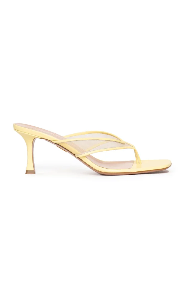 Seline Mesh Kitten Heel Sandals