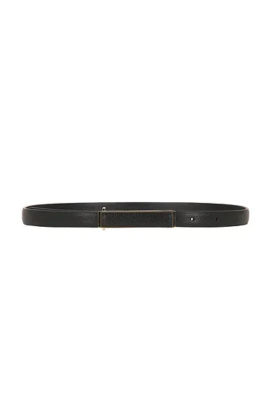 Shiny Supple Grain Leather Belt