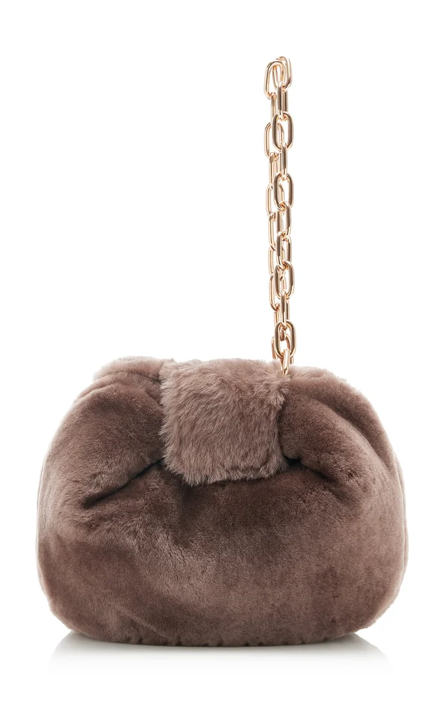 Soft Demi Shearling Clutch