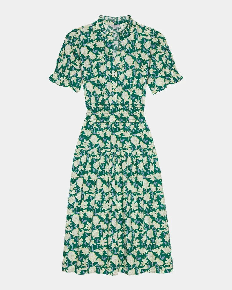 Makayla Floral Cotton Midi Dress