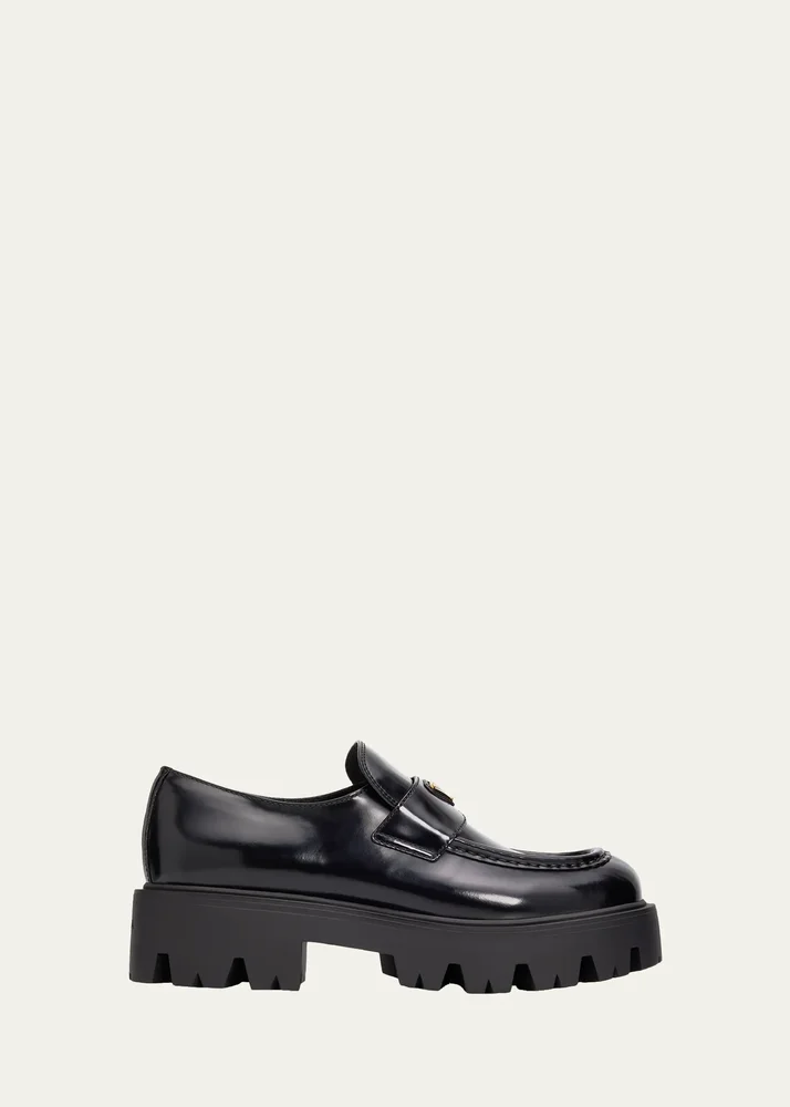 50mm Leather Loafers
