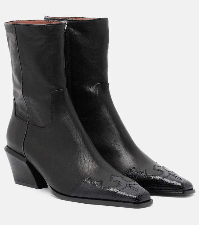 Bettina leather cowboy boots