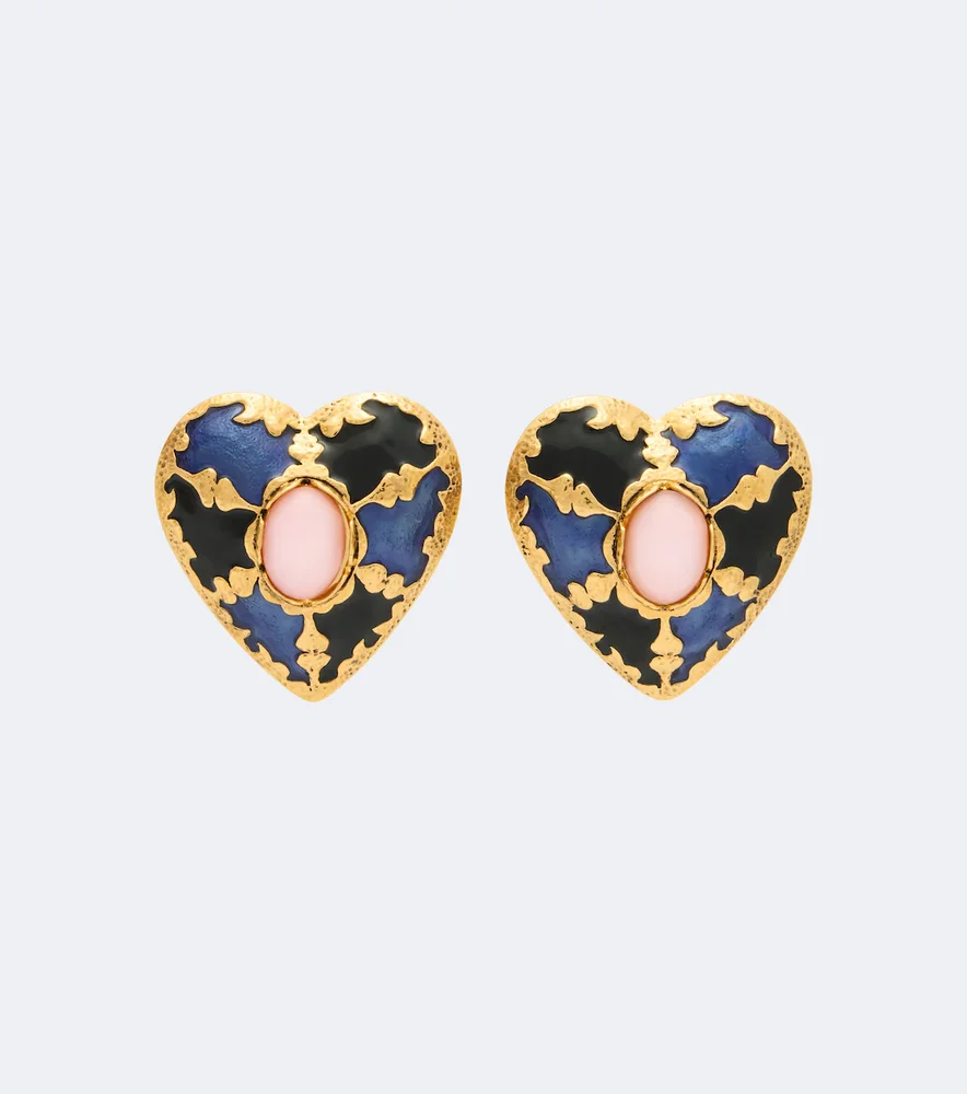 Embellished clip-on earrings