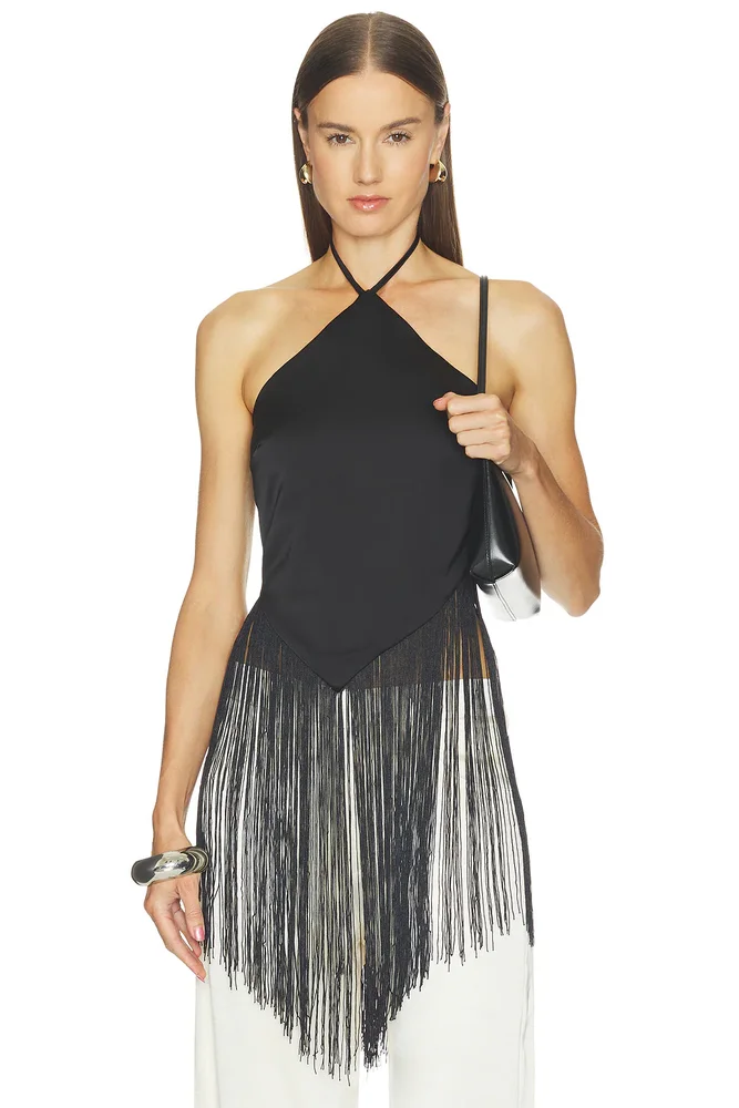 Aila Fringe Halter Top