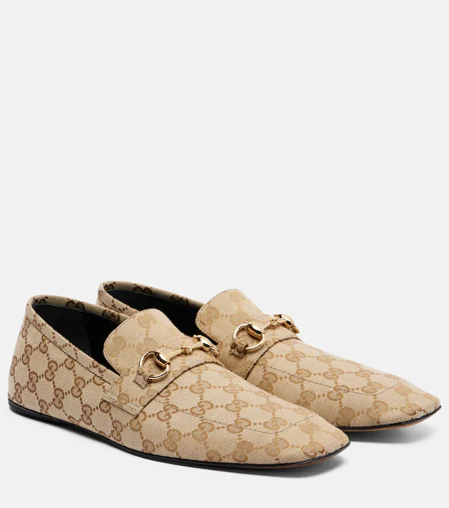 Horsebit GG Canvas loafers