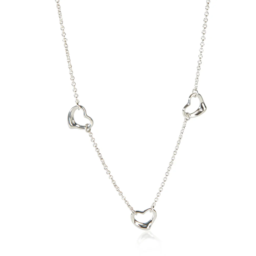 Pre-Owned Elsa Peretti Open Heart Necklace in Sterling Silver