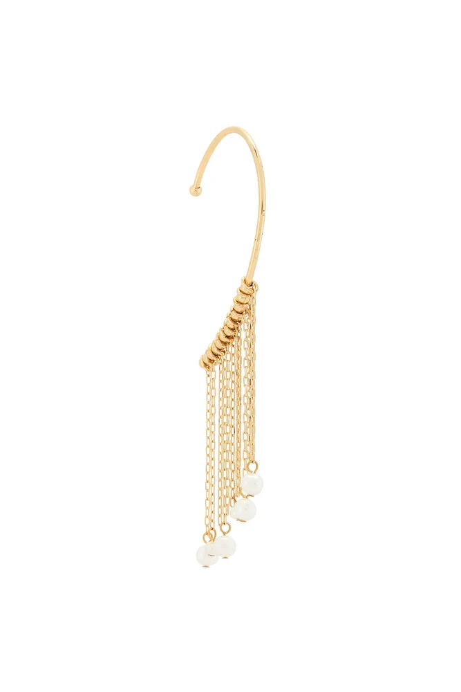 Freshwater Pearl Tassel Ear Cuff