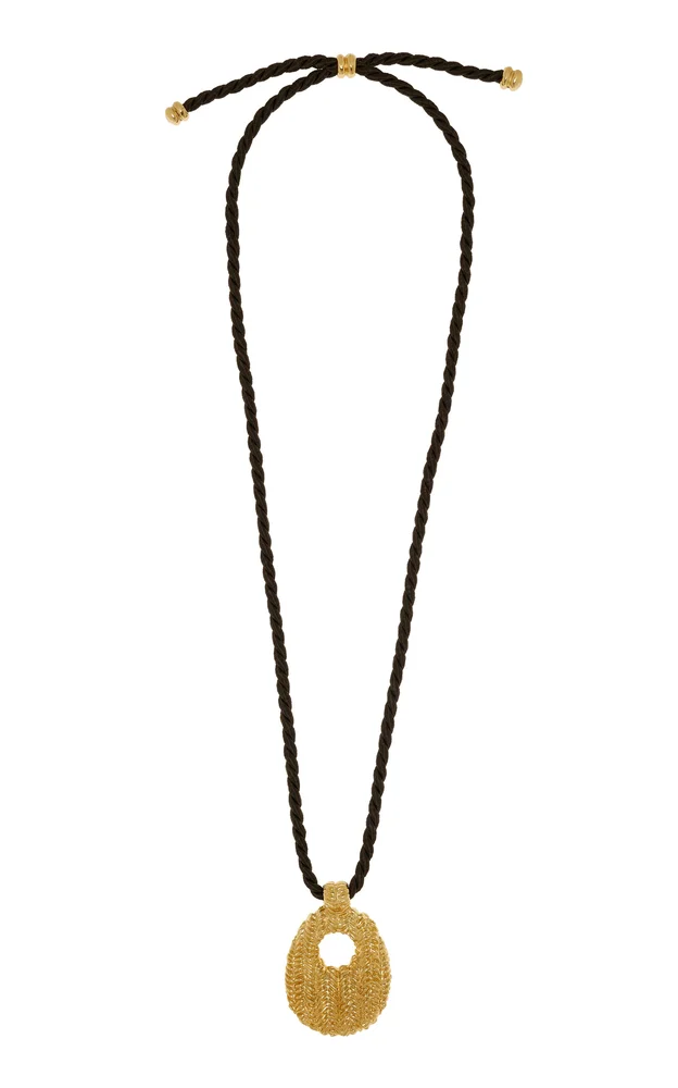 Manuela Pendant 18K Gold-Plated Pewter Necklace
