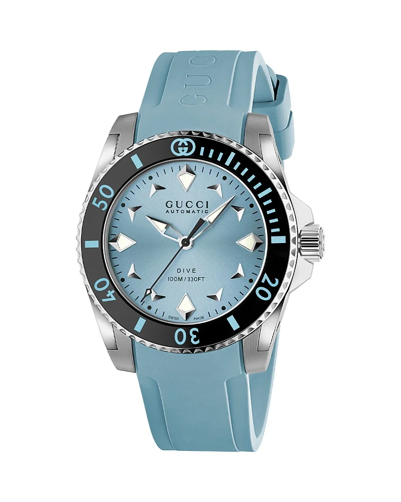 G-Timeless Dive Watch, 40mm (light blue rubber)