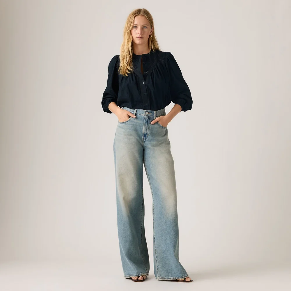 XL Baggy Straight Jeans in Gamble Time, Medium Wash