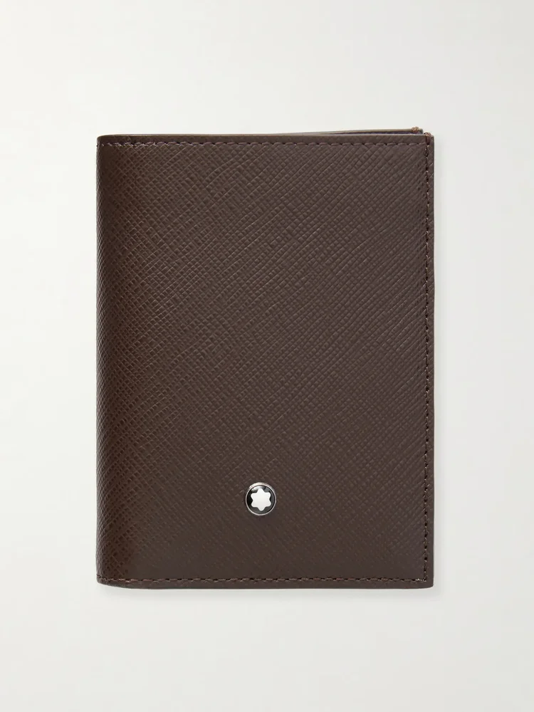 Cross-Grain Leather Billfold Wallet