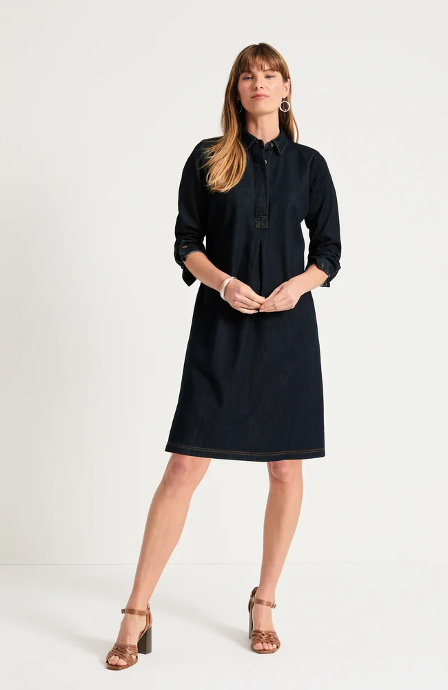 Indigo Popover Dress