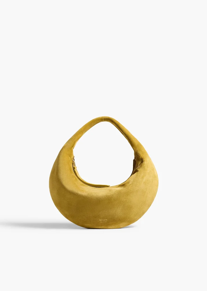 Mini Olivia Hobo in Golden Olive Suede
