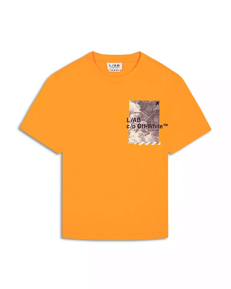 Cotton Camo Graphic Logo Crewneck T-Shirt