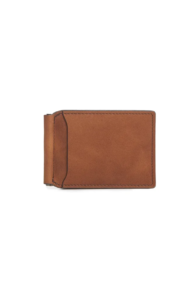 Spencer Leather Money Clip Wallet