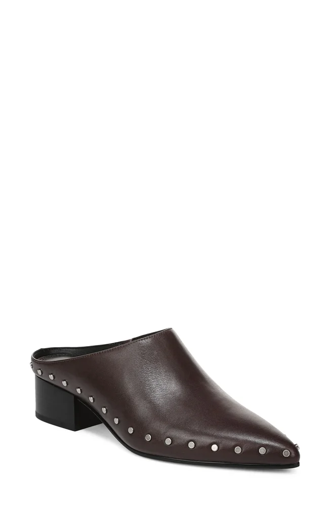 August Studded Leather Mule