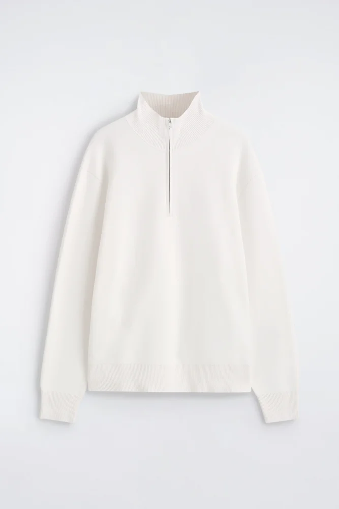 Jersey Half-Zip Sweater