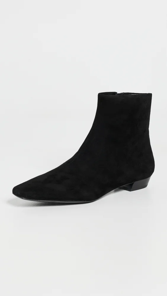 Siya Suede Flat Ankle Boots