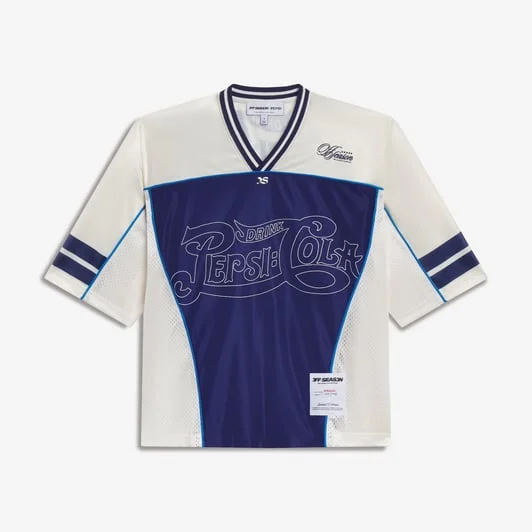 Women's Cream Pepsi Cola V-Neck Jersey