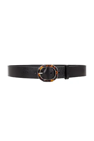 Amelia Pony Hair Belt in Leopard