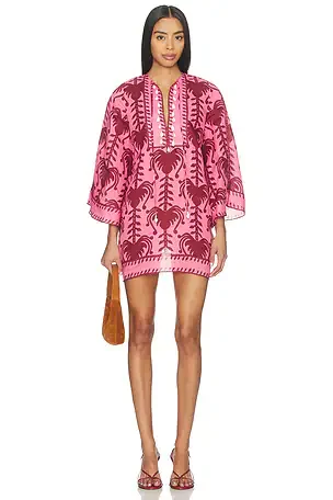 Johanna Ortiz Start Point Ankle Dress in Black, Mocca, Sand, & Red