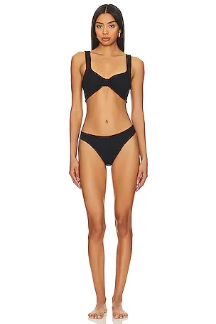 Halftone Wiggle Dot String Bikini Bottom
