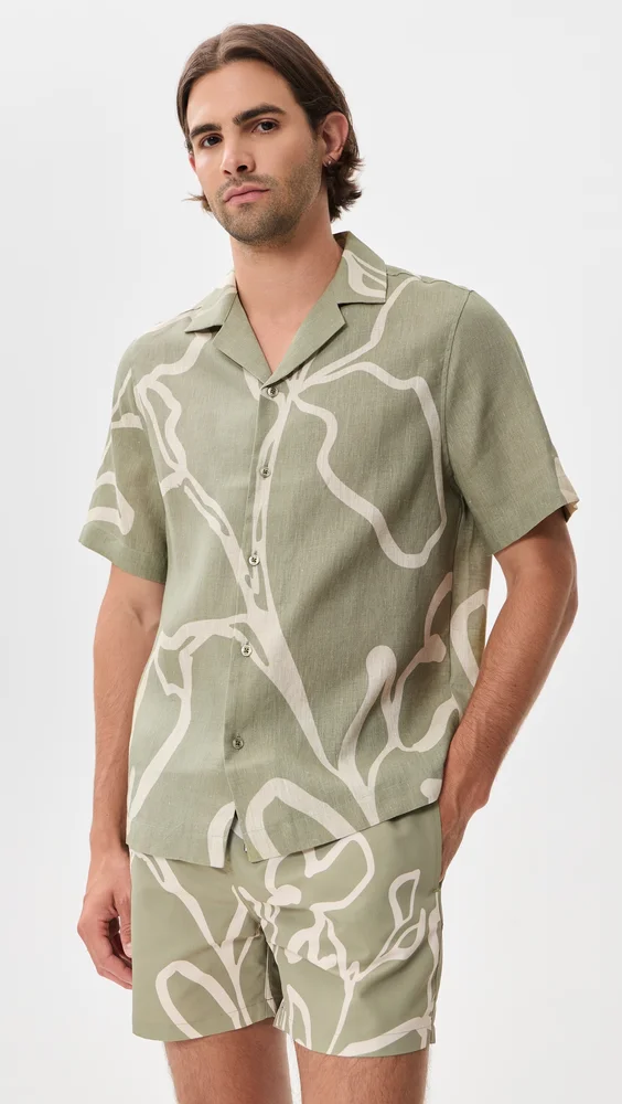 Roberto Linen Shirt (Palm Green)