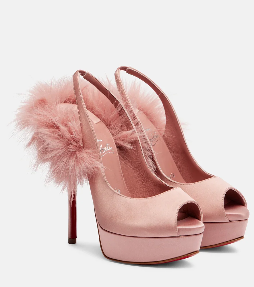 Marianne 160 crêpe satin peep-toe pumps