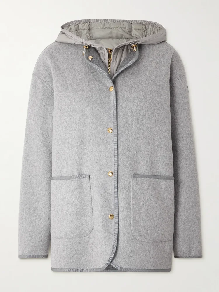 Reposse convertible wool and cashmere-blend jacket