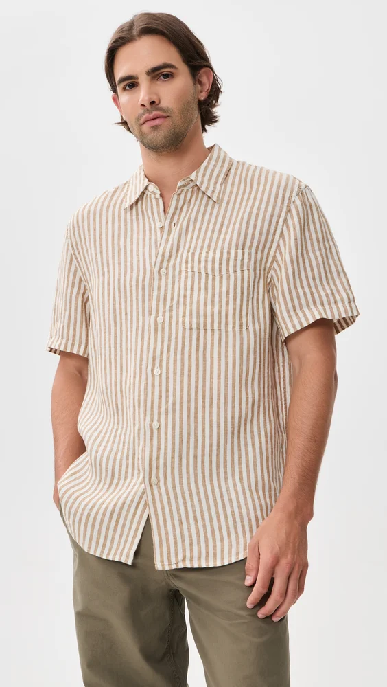 Collared Linen Shirt
