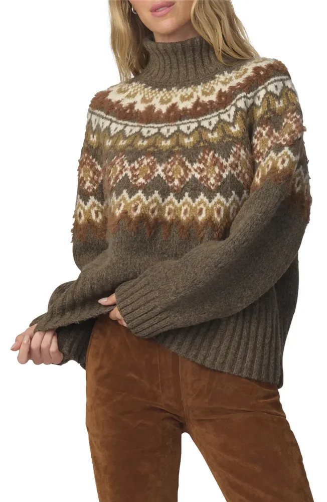 The Elva Fair Isle Mock Neck Sweater