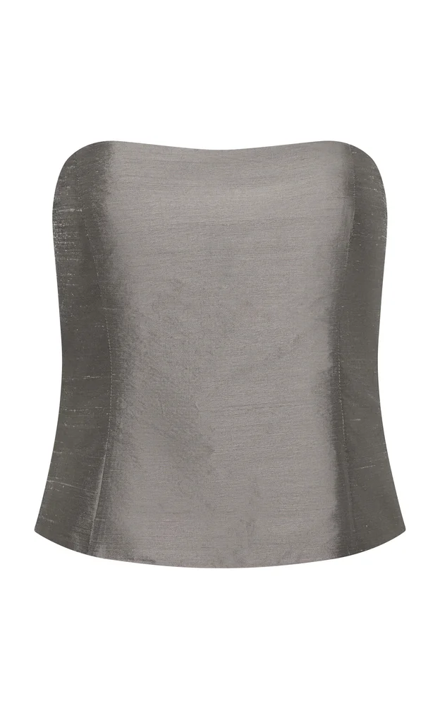 Silk-Blend Minimal Bodice