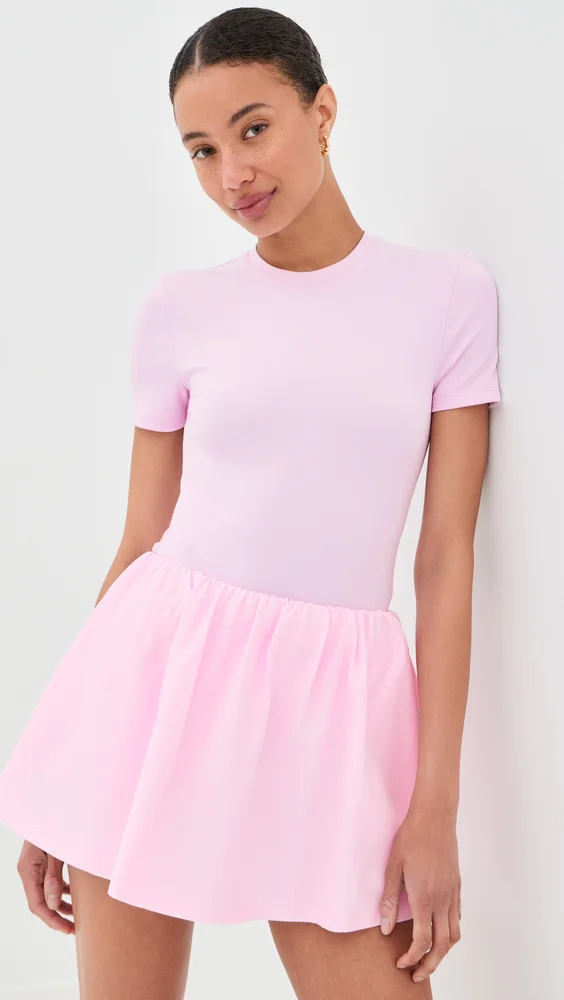 Opaque Tee Thong Bodysuit