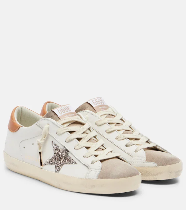 Super-Star glitter leather sneakers