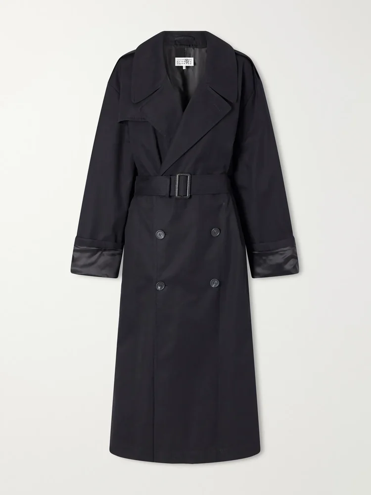 Cotton-gabardine trench coat